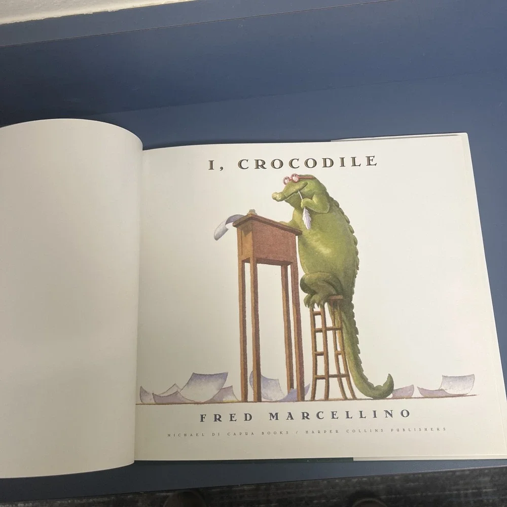 Fred Marcellino, I, CROCODILE, 1st Printing, HC/DJ, 1999‎ Hard Back  New Rare